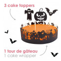 Halloween cake toppers and outlines