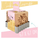 Wooden unicorn stamp with its cutter