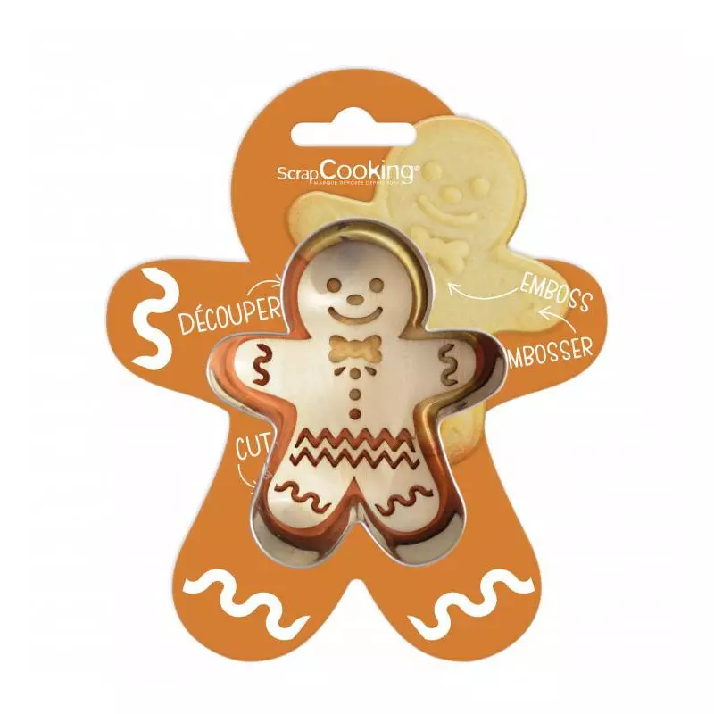 Emporte pièce et embosseur Gingerbread - Planète Gateau