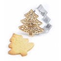 Christmas tree cookie cutter and embosser