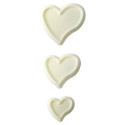 Heart shaped cookie cutters x3