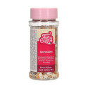 Gold, white and silver sugar stars mix 60 g