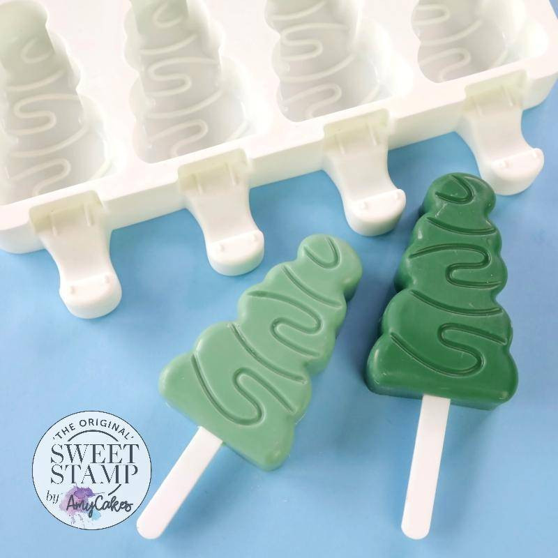 Christmas tree popsicle mould