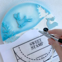 Winter silhouette embossers Sweet stamp