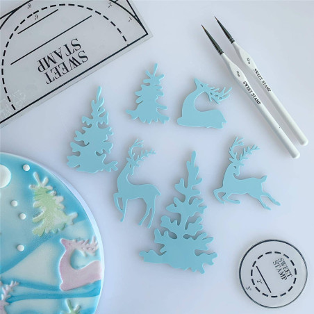 Embosseurs silhouettes d'hiver Sweet stamp