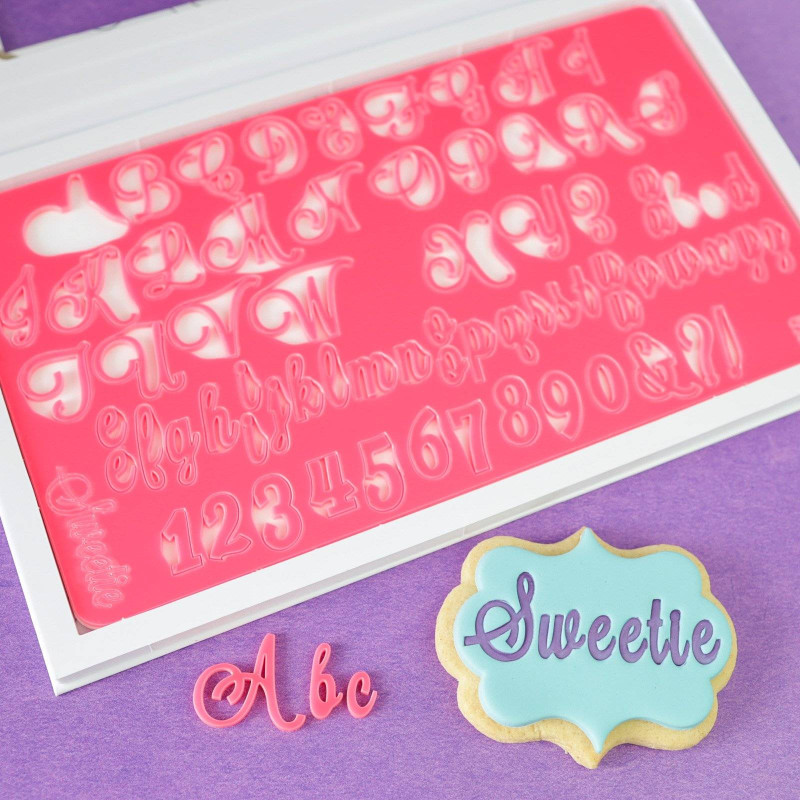 Embossers Letras alfabeto Sweetie set Sello dulce