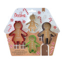 Gingerbread family cookie cutters -x4