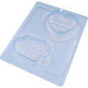 Pop it heart and ice cream mould kit