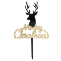Topper reindeer Merry Christmas