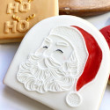 Santa Claus face cookie stamp