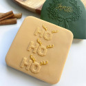 Ho Ho Ho Reindeer Christmas cookie stamp