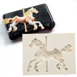 Carousel horse silicone mold