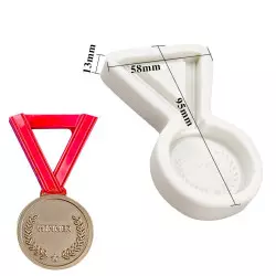 Moules silicone trophée et medaille -x2