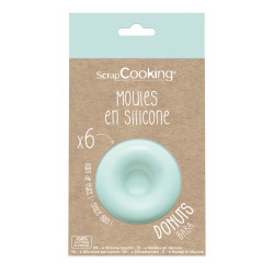 6 moules silicone individuels donuts