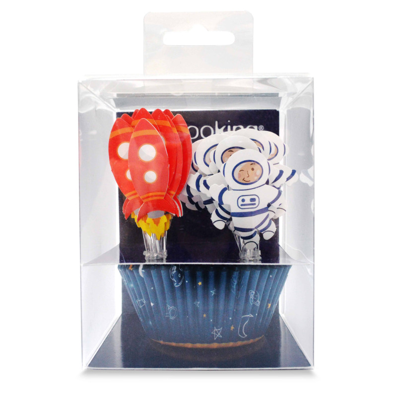 Cupcake cases with toppers Espace -x24