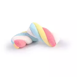 Chamallows torsadés multicolores 500 g
