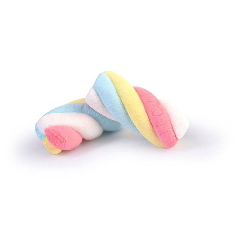 Chamallows torsadés multicolores 500 g