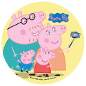 Peppa pig family unleavened disc 14,5 cm