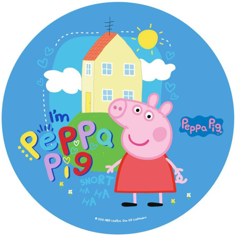 Disco de azúcar Peppa Pig 21 cm