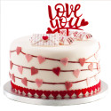Cake Topper Love you 13,5 cm