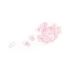 Mini tétines en pvc rose x24