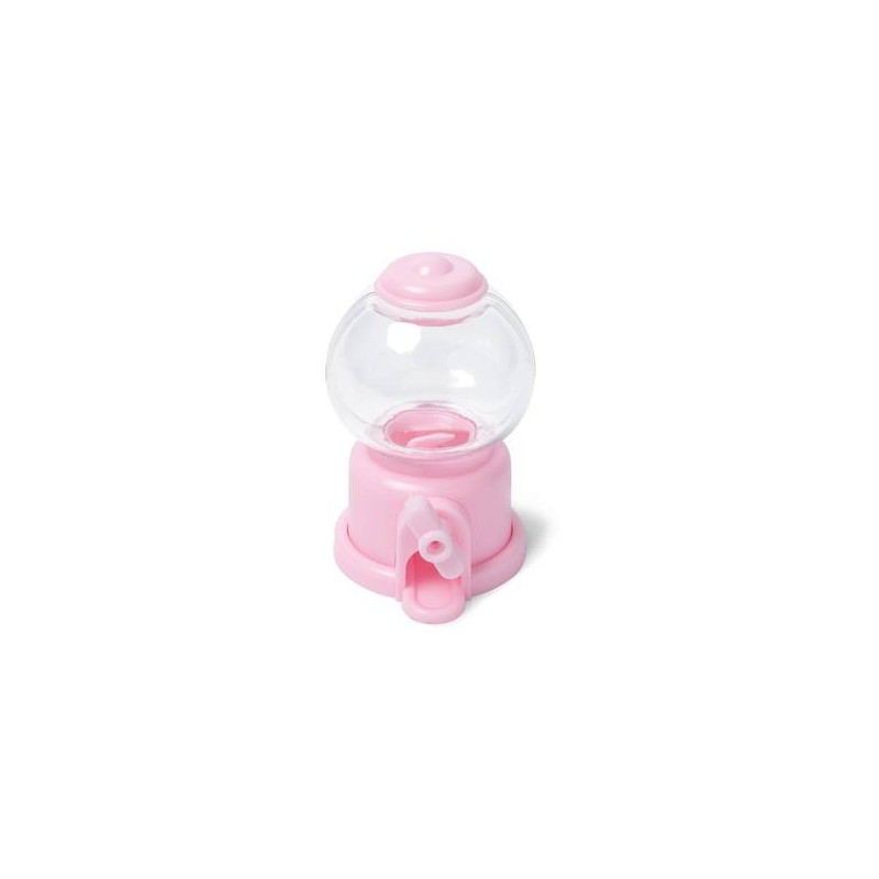 Dispensador de caramelos rosa 10 cm