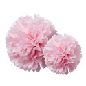 Pink tissue paper tassels 40 and 50 cm x2