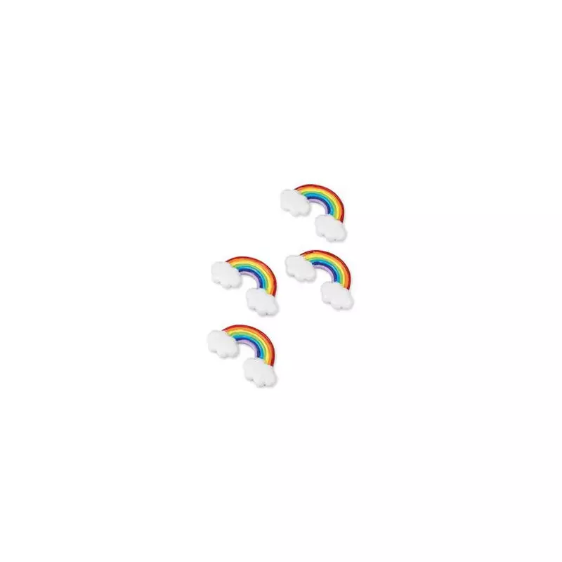 Arcs en ciel multicolores adhésifs en résine 5 cm -x4