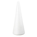 Polystyrene cone 38 cm high and 14 cm in diameter