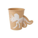 Kraft and white dinosaur cups x8
