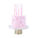 Large marbled pink candles PME x6