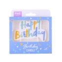 Candle Happy Birthday pastel blue PME