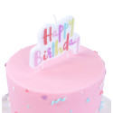 Candle Happy Birthday pastel pink PME