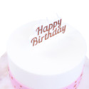 Vela de feliz cumpleaños oro rosa PME