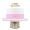 Happy birthday gold candle PME