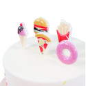 Candles topper Party food PME x5