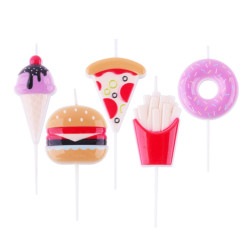 Bougies topper Party food PME x5