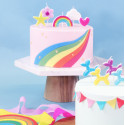Candles topper Rainbow PME x5