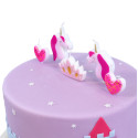Candles topper princess and unicorn PME x5
