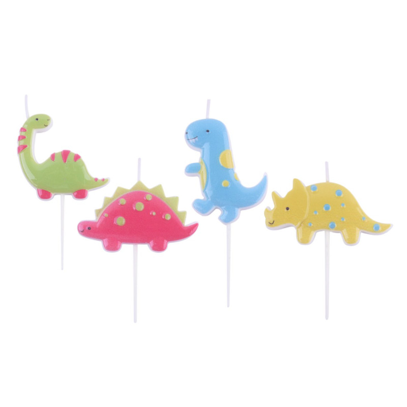 Candles topper dinosaurs PME x4