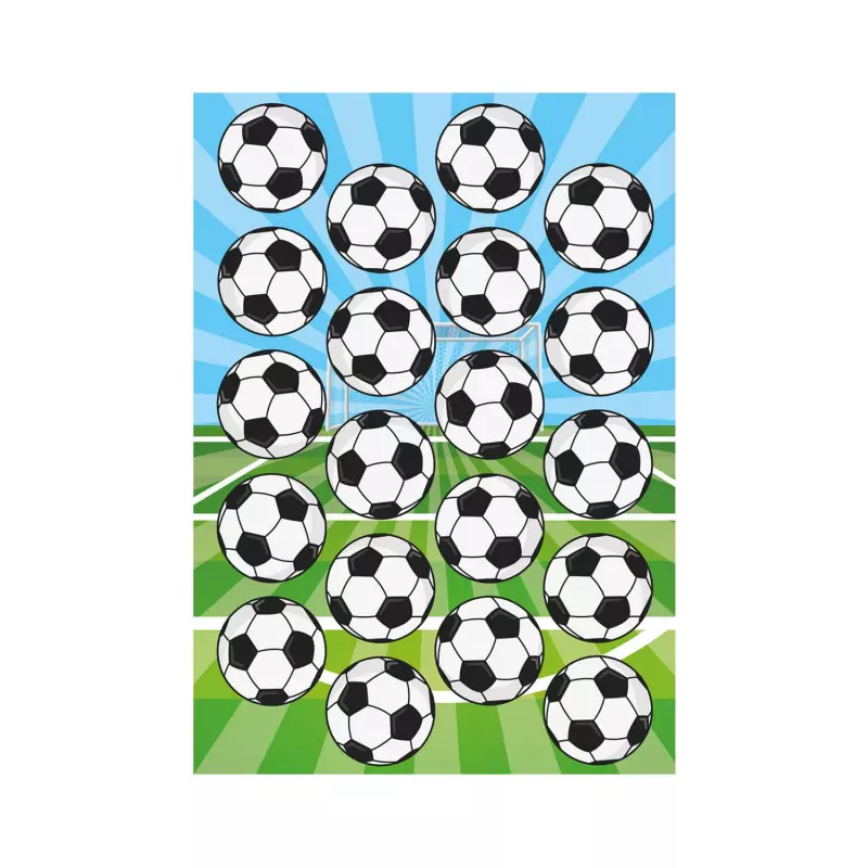 Décorations azyme ballons de football 3,4 cm x20 - Planète Gateau