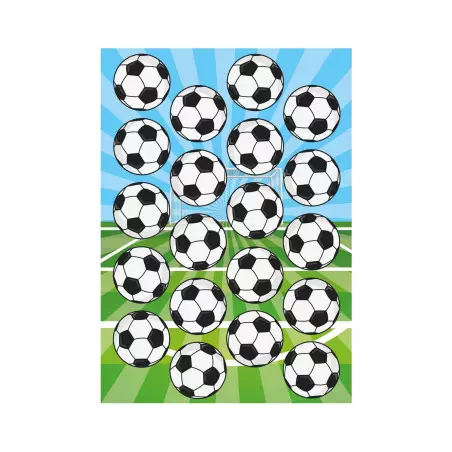 Décorations azyme ballons de football 3,4 cm x20