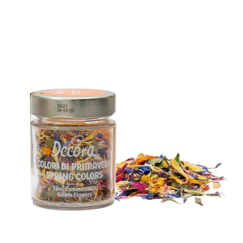 Pétales de fleurs assorties séchées comestibles 4g
