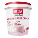 Glaçage crème et fraises Renshaw 400 g