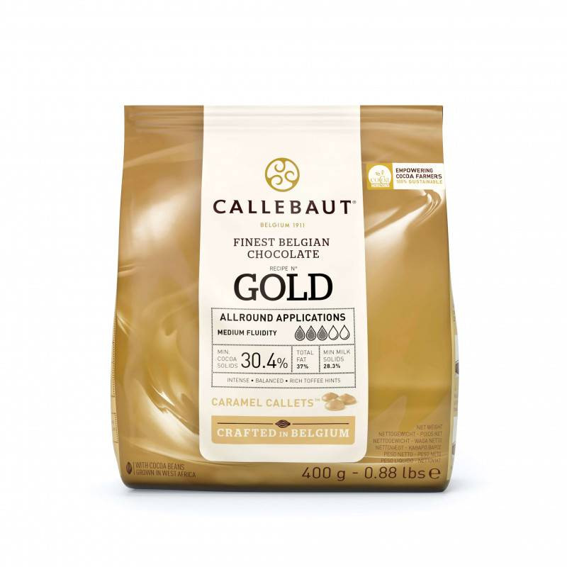 Chocolate blanco con caramelo Callebaut GOLD 400g