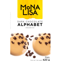 Alfabeto y números de la Mona Lisa de chocolate x79