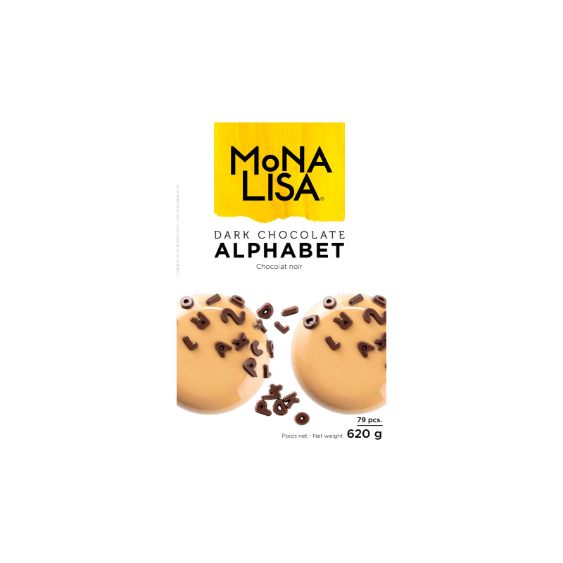 Mona Lisa chocolate alphabet and numbers x79