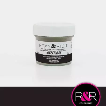 Colorant en poudre liposoluble noir Roxy & Rich 5g - Planète Gateau