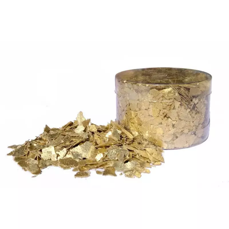 feuilles d'or pur alimentaire - 30 Comestible Flocons pour