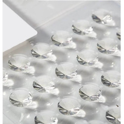 20 diamants comestibles transparents